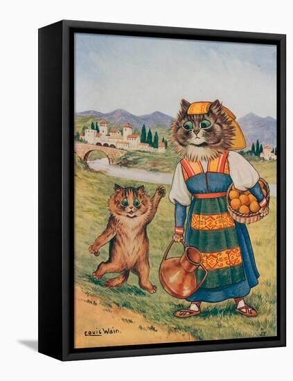 Please, I Want an Orange-Louis Wain-Framed Premier Image Canvas