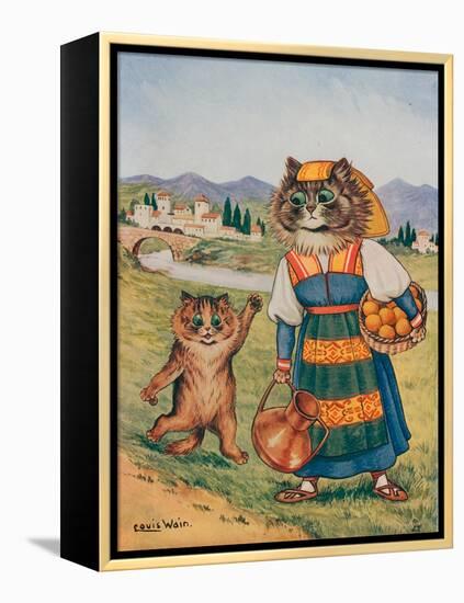 Please, I Want an Orange-Louis Wain-Framed Premier Image Canvas