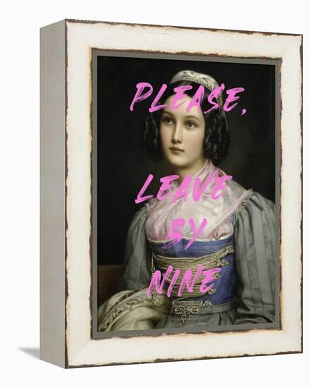 Please, Leave by Nine-The Art Concept-Framed Premier Image Canvas