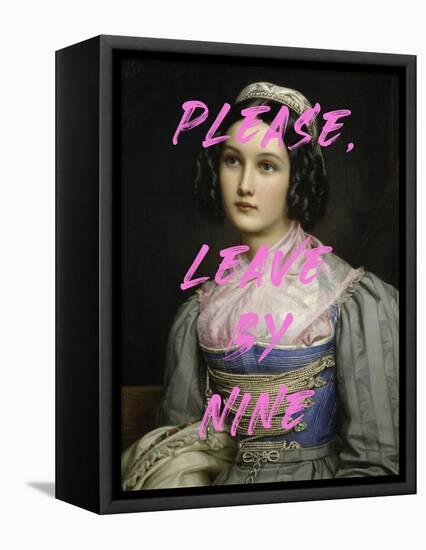 Please, Leave by Nine-The Art Concept-Framed Premier Image Canvas