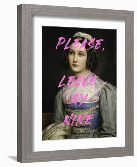 Please, Leave by Nine-The Art Concept-Framed Photographic Print