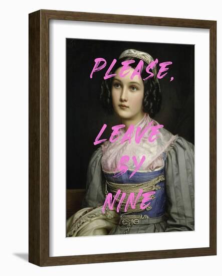 Please, Leave by Nine-The Art Concept-Framed Photographic Print