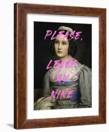 Please, Leave by Nine-The Art Concept-Framed Photographic Print