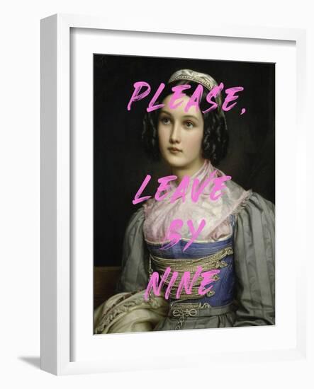 Please, Leave by Nine-The Art Concept-Framed Photographic Print