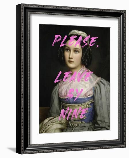 Please, Leave by Nine-The Art Concept-Framed Photographic Print