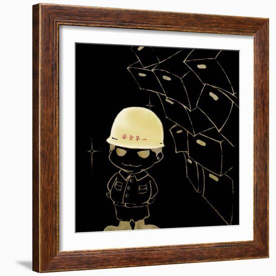 Please Save My Head-Meiya Y-Framed Giclee Print