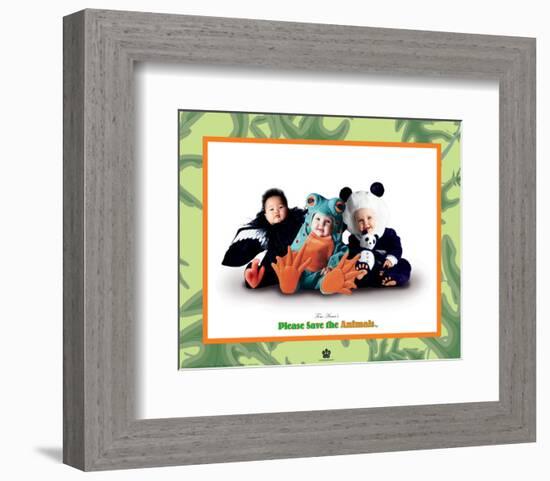 Please Save the Animals I-Tom Arma-Framed Art Print