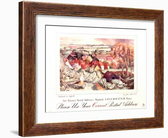 Please Use Your Correct Postal Address-John Nash-Framed Art Print