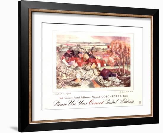 Please Use Your Correct Postal Address-John Nash-Framed Art Print