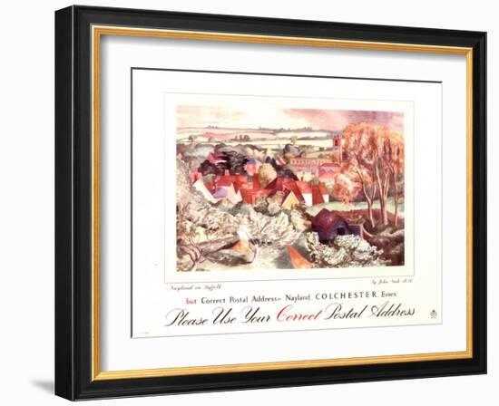 Please Use Your Correct Postal Address-John Nash-Framed Art Print