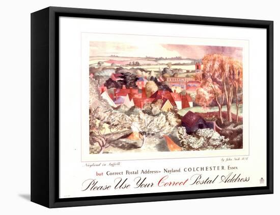 Please Use Your Correct Postal Address-John Nash-Framed Stretched Canvas