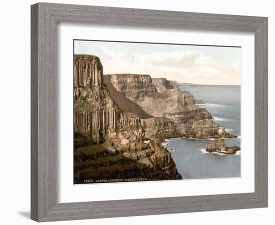 Pleaskin Head, Giant's Causeway, 1890s-Science Source-Framed Giclee Print