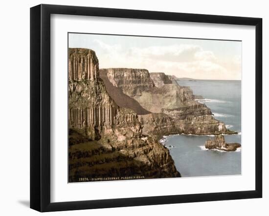 Pleaskin Head, Giant's Causeway, 1890s-Science Source-Framed Giclee Print