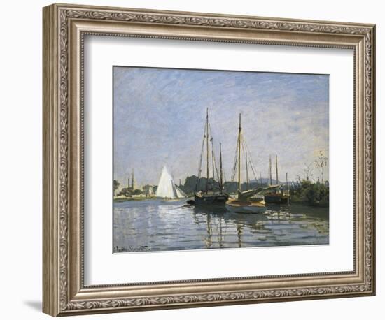 Pleasure Boats, Argenteuil-Claude Monet-Framed Art Print