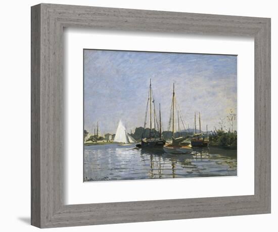 Pleasure Boats, Argenteuil-Claude Monet-Framed Art Print