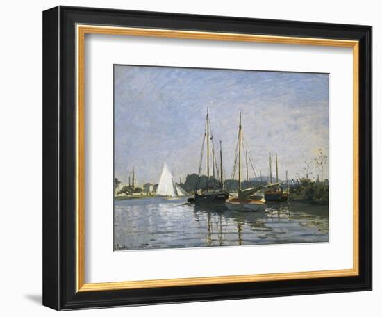 Pleasure Boats, Argenteuil-Claude Monet-Framed Art Print