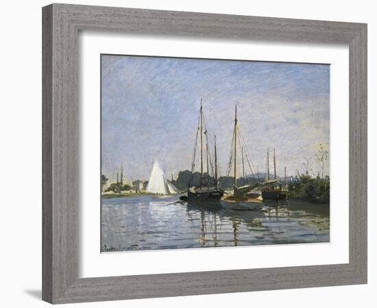 Pleasure Boats, Argenteuil-Claude Monet-Framed Art Print