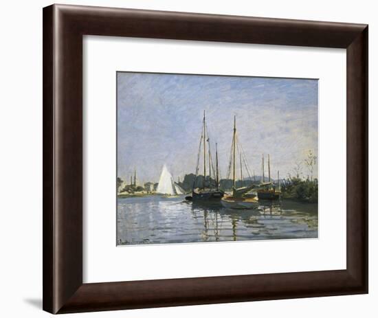 Pleasure Boats, Argenteuil-Claude Monet-Framed Art Print