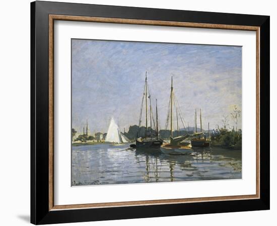 Pleasure Boats, Argenteuil-Claude Monet-Framed Art Print