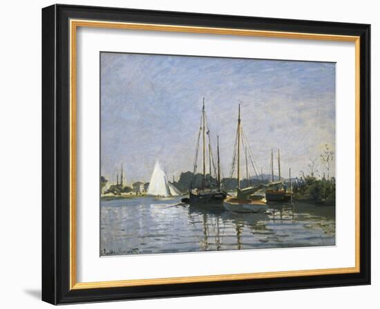 Pleasure Boats, Argenteuil-Claude Monet-Framed Art Print