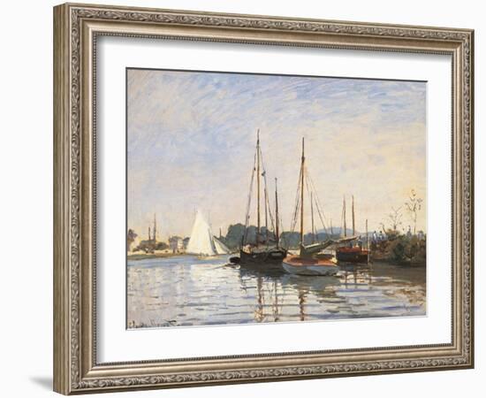 Pleasure Boats at Argenteuil-Claude Monet-Framed Art Print