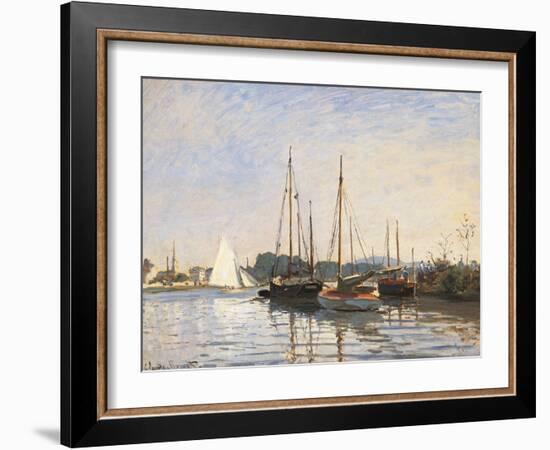 Pleasure Boats at Argenteuil-Claude Monet-Framed Art Print