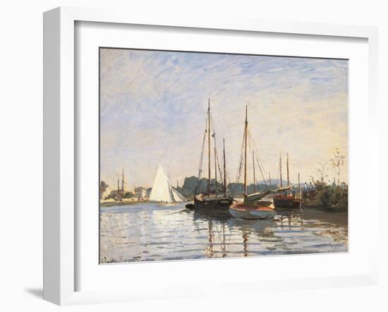 Pleasure Boats at Argenteuil-Claude Monet-Framed Art Print