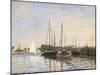 Pleasure Boats at Argenteuil-Claude Monet-Mounted Art Print