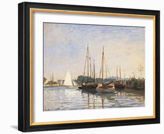 Pleasure Boats at Argenteuil-Claude Monet-Framed Art Print