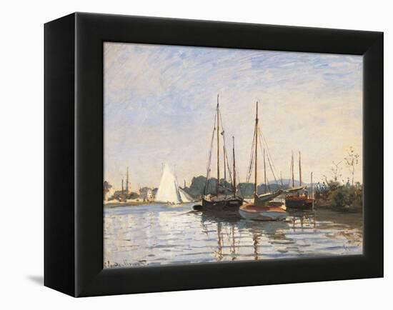 Pleasure Boats at Argenteuil-Claude Monet-Framed Stretched Canvas