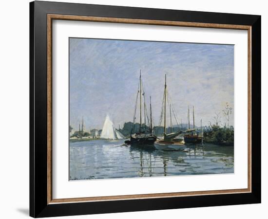 Pleasure Boats Near Argenteuil-Claude Monet-Framed Giclee Print