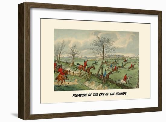 Pleasure of the Cry of the Hounds-Henry Thomas Alken-Framed Art Print