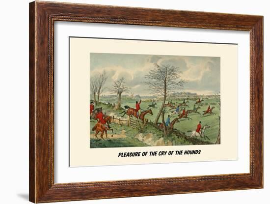 Pleasure of the Cry of the Hounds-Henry Thomas Alken-Framed Art Print