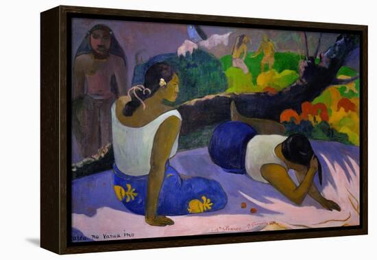 Pleasures of the Evil Spirit, (Arearea No Vareua Ino), 1894-Paul Gauguin-Framed Premier Image Canvas