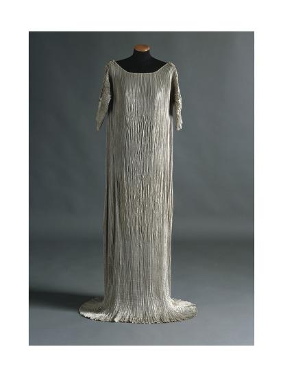 Pleated Pearl Grey Silk Delphos Dress From Mariano Fortuny Manufacture Venice Italy 1920 1930 Giclee Print By Art Pleated Pearl Grey Silk Delphos Dress From Mariano Fortuny Manufacture Venice Italy 1920 1930 Giclee Print By Art