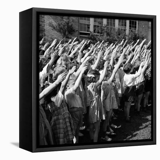 Pledge of Allegiance, 1942-Science Source-Framed Premier Image Canvas