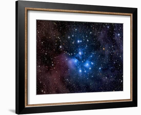 Pleiades, also known as the Seven Sisters-Stocktrek Images-Framed Photographic Print