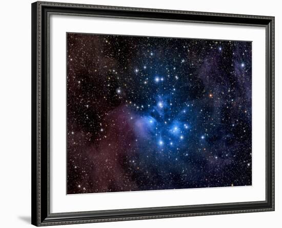 Pleiades, also known as the Seven Sisters-Stocktrek Images-Framed Photographic Print