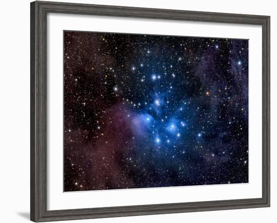 Pleiades, also known as the Seven Sisters-Stocktrek Images-Framed Photographic Print