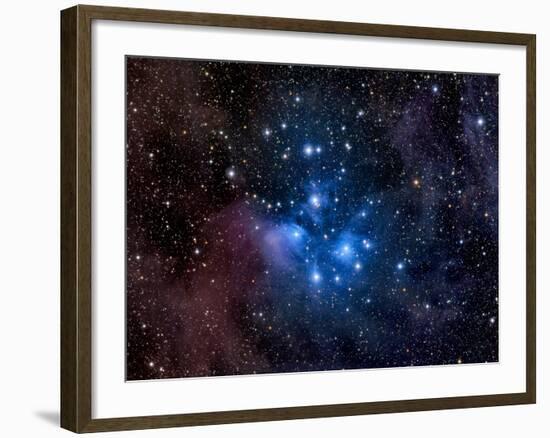 Pleiades, also known as the Seven Sisters-Stocktrek Images-Framed Photographic Print