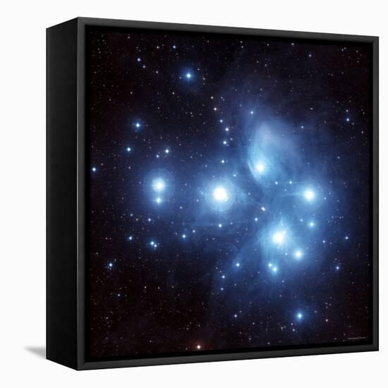 Pleiades Star Cluster-Stocktrek Images-Framed Premier Image Canvas