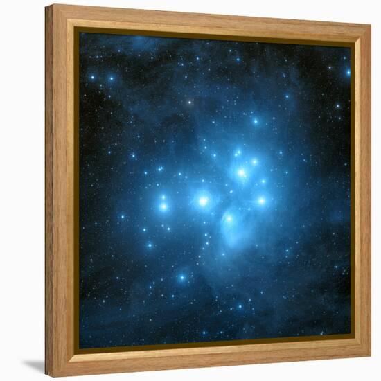 Pleiades Star Cluster-Davide De Martin-Framed Premier Image Canvas