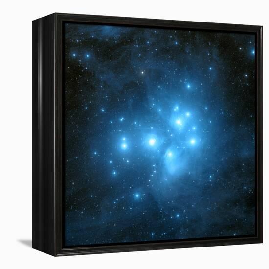 Pleiades Star Cluster-Davide De Martin-Framed Premier Image Canvas