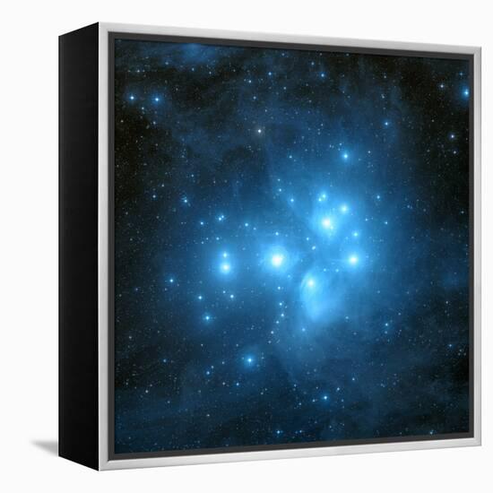 Pleiades Star Cluster-Davide De Martin-Framed Premier Image Canvas