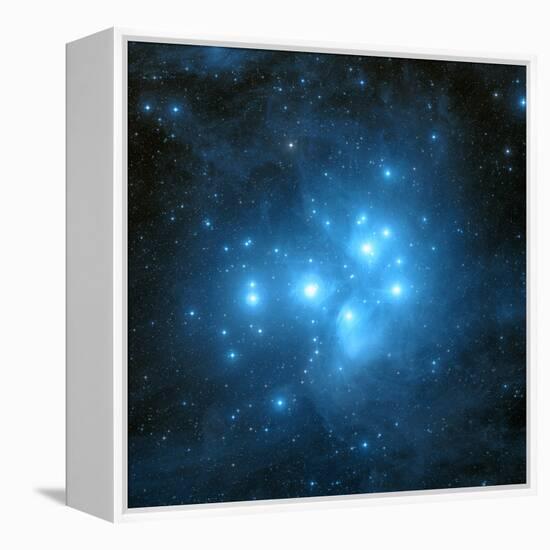 Pleiades Star Cluster-Davide De Martin-Framed Premier Image Canvas