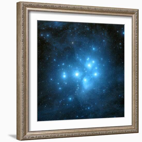 Pleiades Star Cluster-Davide De Martin-Framed Premium Photographic Print