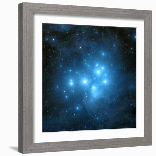 Pleiades Star Cluster-Davide De Martin-Framed Premium Photographic Print