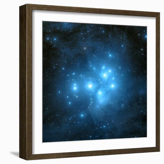 Pleiades Star Cluster-Davide De Martin-Framed Premium Photographic Print