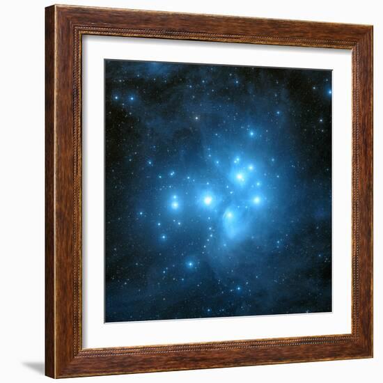 Pleiades Star Cluster-Davide De Martin-Framed Premium Photographic Print