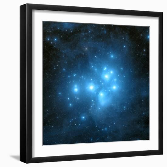 Pleiades Star Cluster-Davide De Martin-Framed Premium Photographic Print